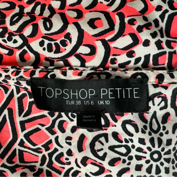 TOP SHOP petite geometric cropped tank - Picture 5 of 6